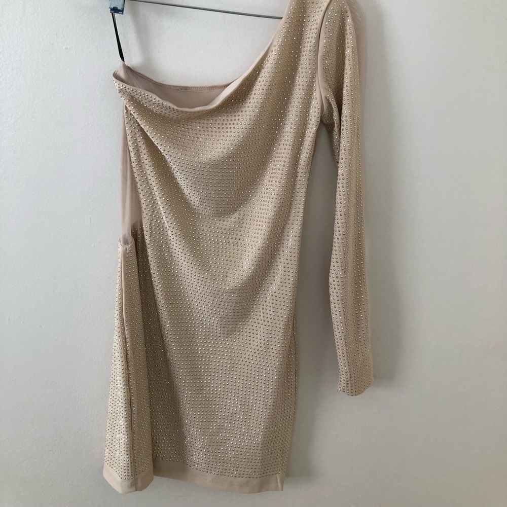 one shoulder mini dress